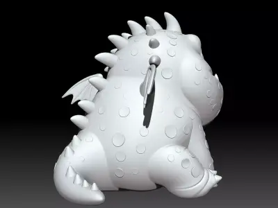 Meatlug Dragon Sitting 3D print model