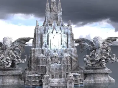 Temple of the Deep Cthulhu 2 3D model 3D model