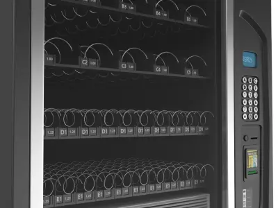 Vending Machine With Candy 3D model