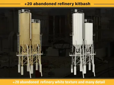 abandoned refirery 3D model