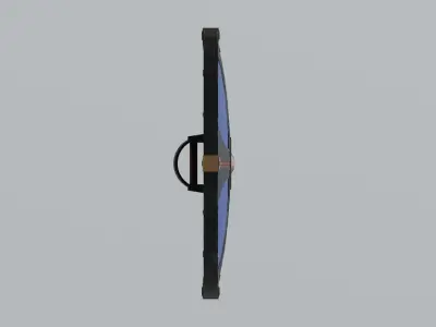 Medieval round wooden shield Low-poly 3D model purchase