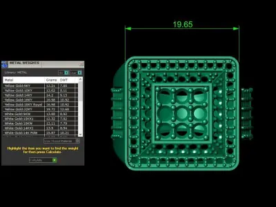 Antique Diamond Ring 3D print model