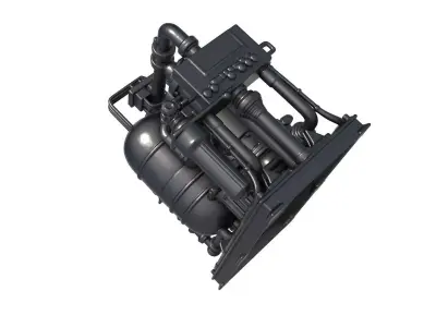 Industrial Sci Fi Engine - science fiction Engine - engine  3D print model