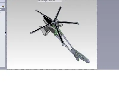 STICK HELICOPTER Free 3D model