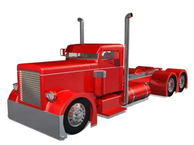 Hot Rod Semi Truck 3D model