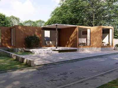 Container office 3D model purchase