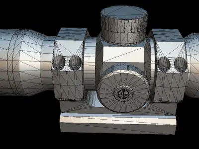 Leupold VX-Freedom RDS Low-poly 3D model