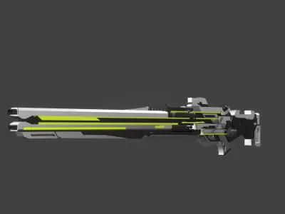 7 GUN SCIFI PACK Free low-poly 3D model