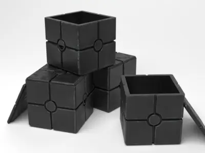 Star Wars black container crate 1-6 scale 3D print model