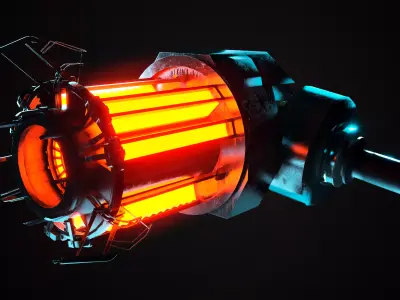 Gravity gun Free 3D model