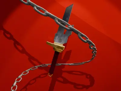 Toji Inverted Spear of Heaven game-ready low-poly Low-poly 3D model