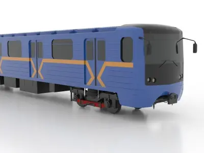 Subway Train 81-7080 Low 3D Model Pack