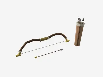 Low Poly Survival Weapon Pack Low-poly 3D model