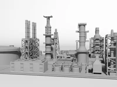 oil Factory for Print 3D print model