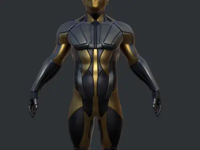 sci fi suit 3D model