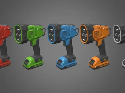 Spotlight Low-poly 3D model purchase