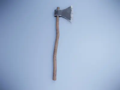 Lumberjack ax Low-poly 3D model
