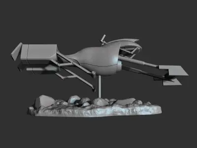 Speeder Obi Wan Kenobi 3D print model