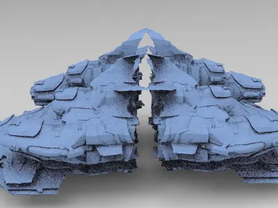 Space Roamer Mining laser Architecture 6  3D model