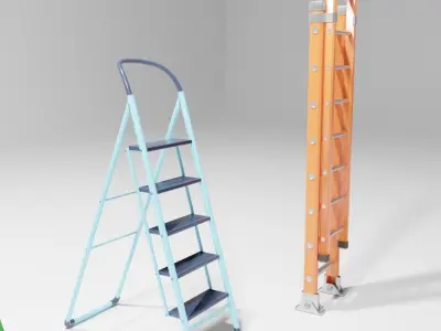 Ladder 3D models low poly 3D model