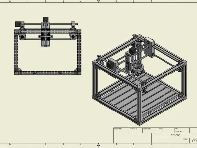 DIY CNC 3D model