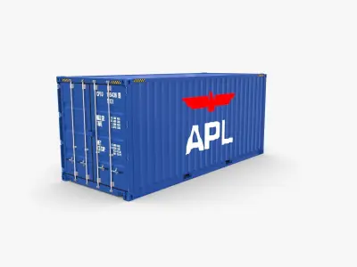 20ft Shipping Container APL 3D model