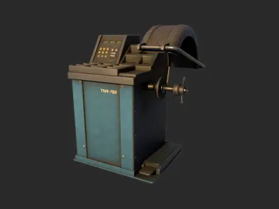 Tire Balancer Low-poly 3D model