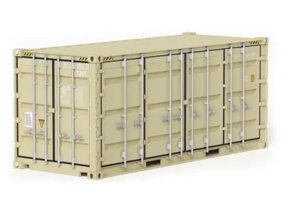20 ft Cube Shipping Cargo Container Collection 3D Model Pack