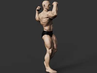 Bodybuilder 3D print model 3