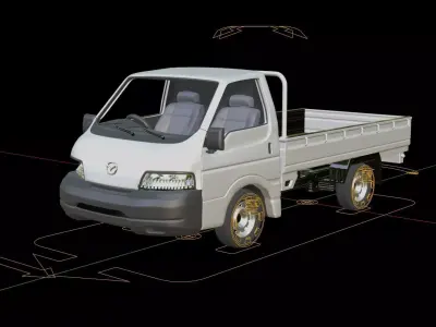 Mazda Bongo Flatbed Truck 3D model