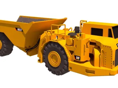 CAT AD30 Low-poly 3D model