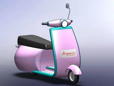Scooter-Vespa scooter Free 3D model