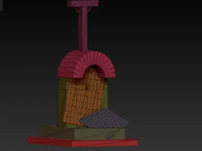 Abandoned Grave-01 Low-poly 3D model