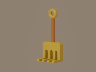 Toy Rake 3D model