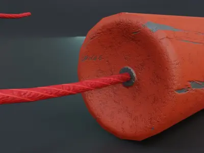 Dynamite Stick Free low-poly 3D model