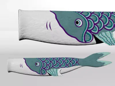 Fish Kite 3D model