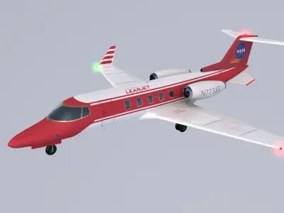 plane lear jet 3D model