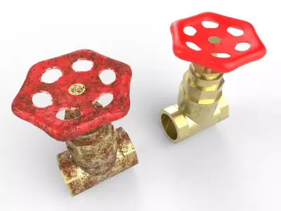 Valve M2 Low-poly 3D model