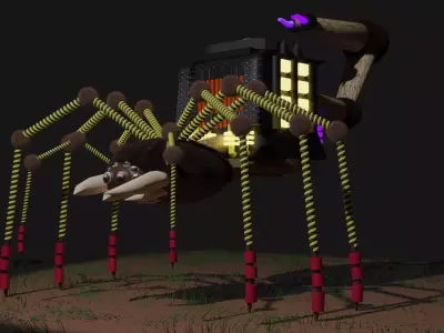 Spider 3D games 3D model