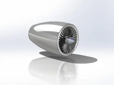 jet engine 3D model from CGTrader