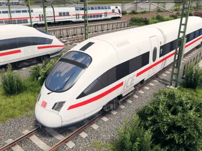 Deutsche Bahn ICE T Low-poly 3D model