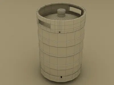 beer keg 3D model purchase
