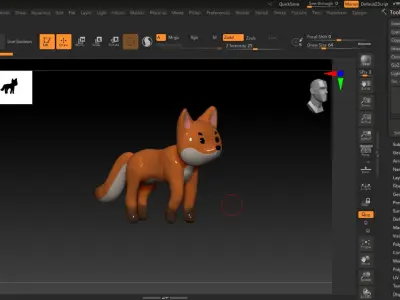 Fox toy 3D model