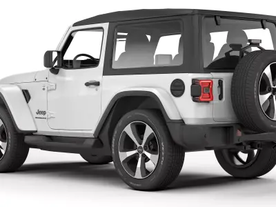 Jeep Wrangler 2 door 2018 3D model