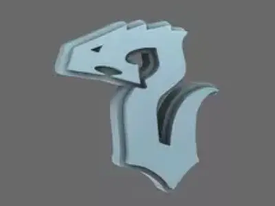 Void Serpents V10R Shoulder Symbols LEFT 3D print model