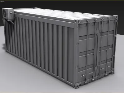 Container 3D model shipping 3D model
