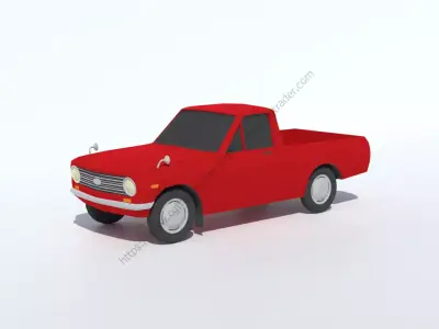Low Poly Datsun Pickup B20 Free 3D model