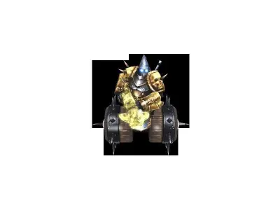 Iron wheel Warrior Free low-poly 3D model