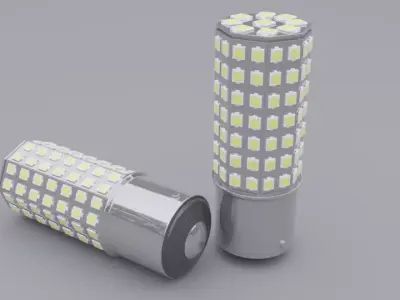 led car lamp t4 3D model