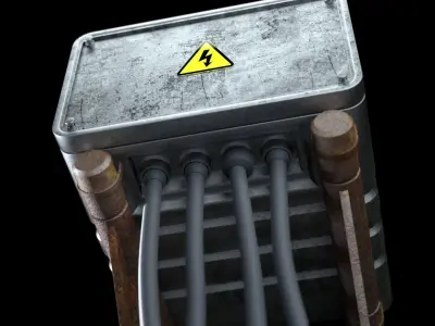 Sci-Fi Electric Box 3D model